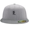 Flexfit 6210 Structured Flat Bill Fitted Hat Thumbnail