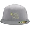 Flexfit 6210 Structured Flat Bill Fitted Hat Thumbnail
