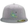Flexfit 6210 Structured Flat Bill Fitted Hat Thumbnail