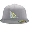 Flexfit 6210 Structured Flat Bill Fitted Hat Thumbnail