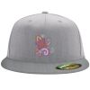 Flexfit 6210 Structured Flat Bill Fitted Hat Thumbnail