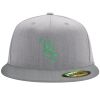 Flexfit 6210 Structured Flat Bill Fitted Hat Thumbnail
