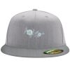 Flexfit 6210 Structured Flat Bill Fitted Hat Thumbnail
