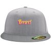 Flexfit 6210 Structured Flat Bill Fitted Hat Thumbnail