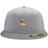 Flexfit 6210 Structured Flat Bill Fitted Hat Thumbnail