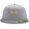 Flexfit 6210 Structured Flat Bill Fitted Hat Thumbnail
