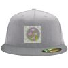Flexfit 6210 Structured Flat Bill Fitted Hat Thumbnail
