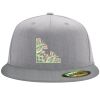 Flexfit 6210 Structured Flat Bill Fitted Hat Thumbnail