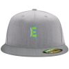 Flexfit 6210 Structured Flat Bill Fitted Hat Thumbnail