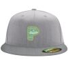 Flexfit 6210 Structured Flat Bill Fitted Hat Thumbnail
