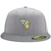 Flexfit 6210 Structured Flat Bill Fitted Hat Thumbnail