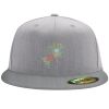 Flexfit 6210 Structured Flat Bill Fitted Hat Thumbnail