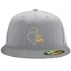 Flexfit 6210 Structured Flat Bill Fitted Hat Thumbnail