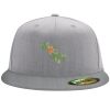 Flexfit 6210 Structured Flat Bill Fitted Hat Thumbnail
