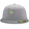 Flexfit 6210 Structured Flat Bill Fitted Hat Thumbnail