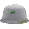 Flexfit 6210 Structured Flat Bill Fitted Hat Thumbnail