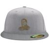 Flexfit 6210 Structured Flat Bill Fitted Hat Thumbnail