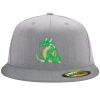 Flexfit 6210 Structured Flat Bill Fitted Hat Thumbnail
