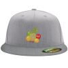 Flexfit 6210 Structured Flat Bill Fitted Hat Thumbnail
