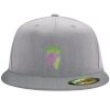Flexfit 6210 Structured Flat Bill Fitted Hat Thumbnail