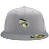Flexfit 6210 Structured Flat Bill Fitted Hat Thumbnail