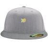 Flexfit 6210 Structured Flat Bill Fitted Hat Thumbnail