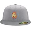Flexfit 6210 Structured Flat Bill Fitted Hat Thumbnail