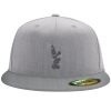 Flexfit 6210 Structured Flat Bill Fitted Hat Thumbnail