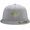 Flexfit 6210 Structured Flat Bill Fitted Hat Thumbnail