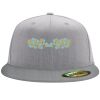 Flexfit 6210 Structured Flat Bill Fitted Hat Thumbnail
