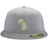 Flexfit 6210 Structured Flat Bill Fitted Hat Thumbnail
