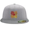 Flexfit 6210 Structured Flat Bill Fitted Hat Thumbnail