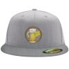 Flexfit 6210 Structured Flat Bill Fitted Hat Thumbnail