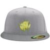 Flexfit 6210 Structured Flat Bill Fitted Hat Thumbnail