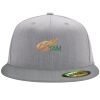 Flexfit 6210 Structured Flat Bill Fitted Hat Thumbnail