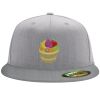 Flexfit 6210 Structured Flat Bill Fitted Hat Thumbnail