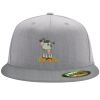 Flexfit 6210 Structured Flat Bill Fitted Hat Thumbnail