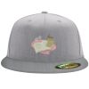 Flexfit 6210 Structured Flat Bill Fitted Hat Thumbnail