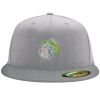 Flexfit 6210 Structured Flat Bill Fitted Hat Thumbnail