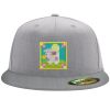 Flexfit 6210 Structured Flat Bill Fitted Hat Thumbnail