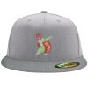 Flexfit 6210 Structured Flat Bill Fitted Hat Thumbnail