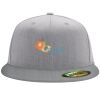 Flexfit 6210 Structured Flat Bill Fitted Hat Thumbnail