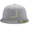 Flexfit 6210 Structured Flat Bill Fitted Hat Thumbnail
