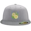 Flexfit 6210 Structured Flat Bill Fitted Hat Thumbnail