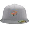 Flexfit 6210 Structured Flat Bill Fitted Hat Thumbnail