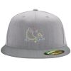Flexfit 6210 Structured Flat Bill Fitted Hat Thumbnail