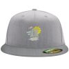 Flexfit 6210 Structured Flat Bill Fitted Hat Thumbnail