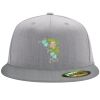Flexfit 6210 Structured Flat Bill Fitted Hat Thumbnail