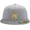 Flexfit 6210 Structured Flat Bill Fitted Hat Thumbnail