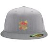 Flexfit 6210 Structured Flat Bill Fitted Hat Thumbnail